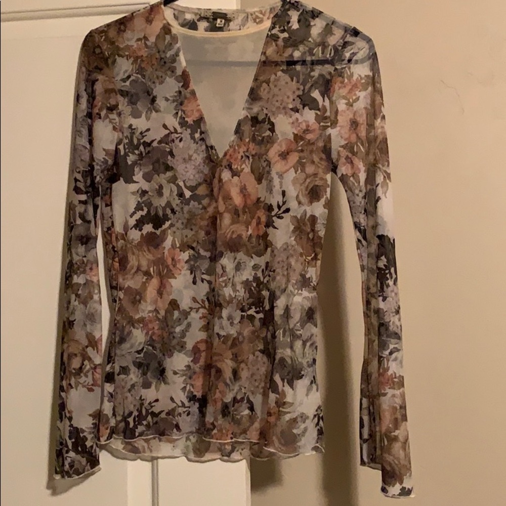 Gimmicks sheer floral ladies top